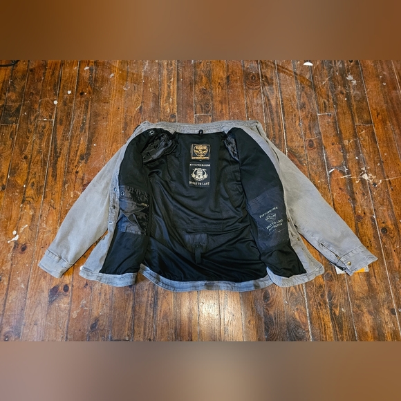 NWT Men's Milwaukee Performance Light Gray Denim Concealed Carry Armored Jacket - Picture 4 of 11